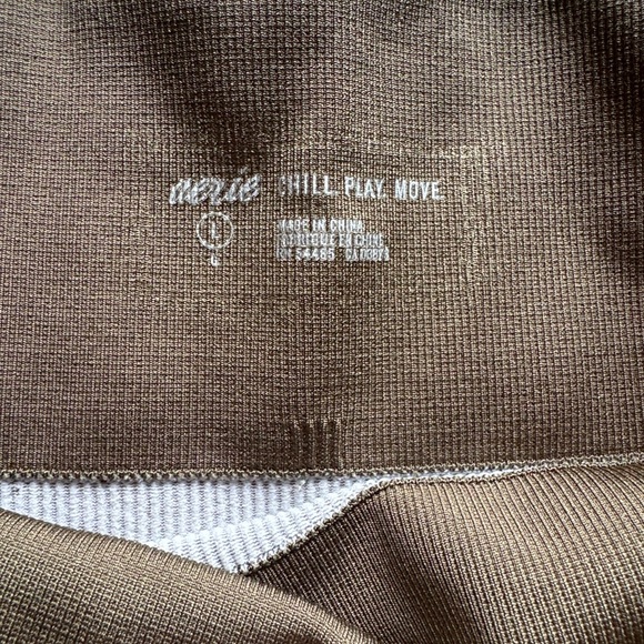 Aerie Seamless Chill Play Move Leggings – Olive Green/Grey Colorblock - Size L - Picture 2 of 3